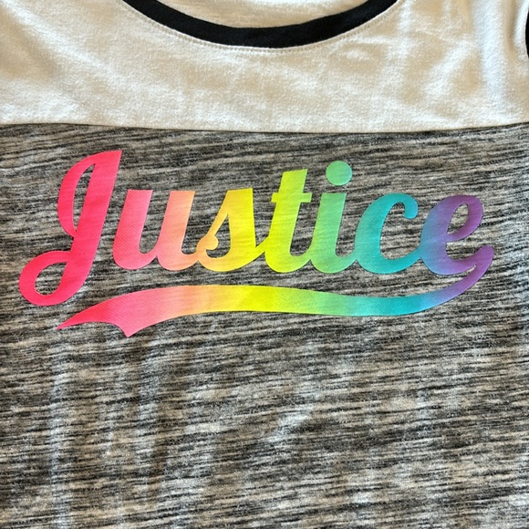 Justice Active Long Sleeve T-Shirt Girls Size 12 - Picture 2 of 4